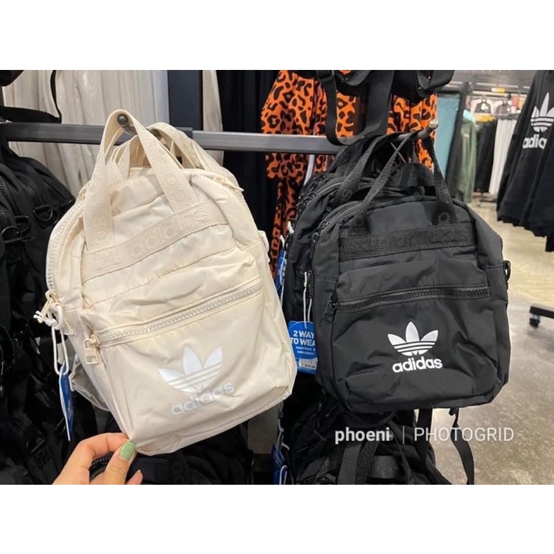 黑色Adidas Original micro backpack愛迪達三用背包