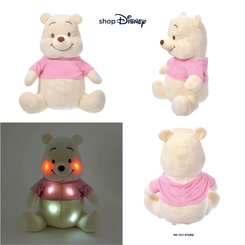 現貨日本🇯🇵迪士尼 小熊維尼LED發光玩偶娃娃 吊飾 聖誕節