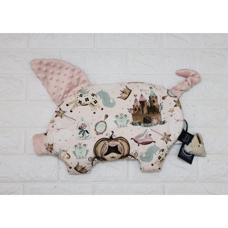 全新 波蘭 La Millou 童話公主 小豬枕 豆豆枕 嬰兒枕