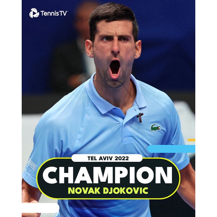 【全新】LACOSTE/喬科維奇/Novak Djokovic/冠軍球衣