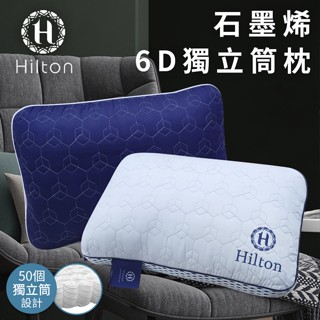 【Hilton希爾頓】遠紅外線蜂巢透氣獨立筒枕/2色/