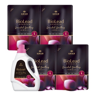 《台塑生醫》BioLead經典香氛洗衣精補充包 紅粉佳人2kg(1瓶入)+1.8kg(4包入)