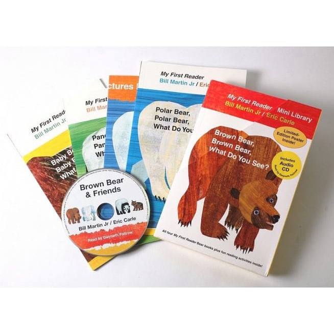 Brown Bear, Brown Bear, What Do You See? (My First Reader Mini Library)(4平裝+1CD)(有聲書)/Bill Martin Jr【三民網路書店】