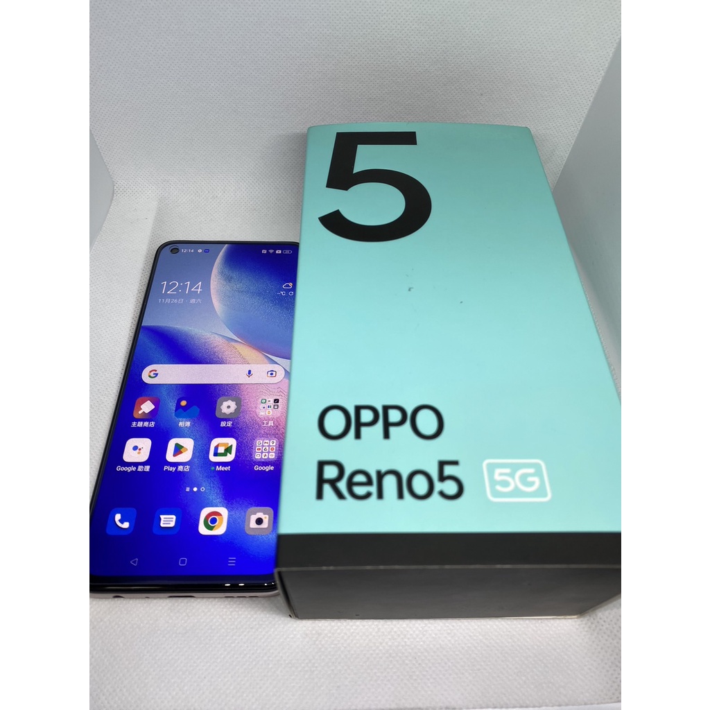 OPPO Reno5 5G 8G/128G 幻彩銀 近全新 備用機 老人機 小孩機 學生機 二手機