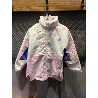 Linda❤️代購 ADIDAS 粉色 童裝 保暖 鋪棉 外套 兩件式 可拆式 HZ2223 粉