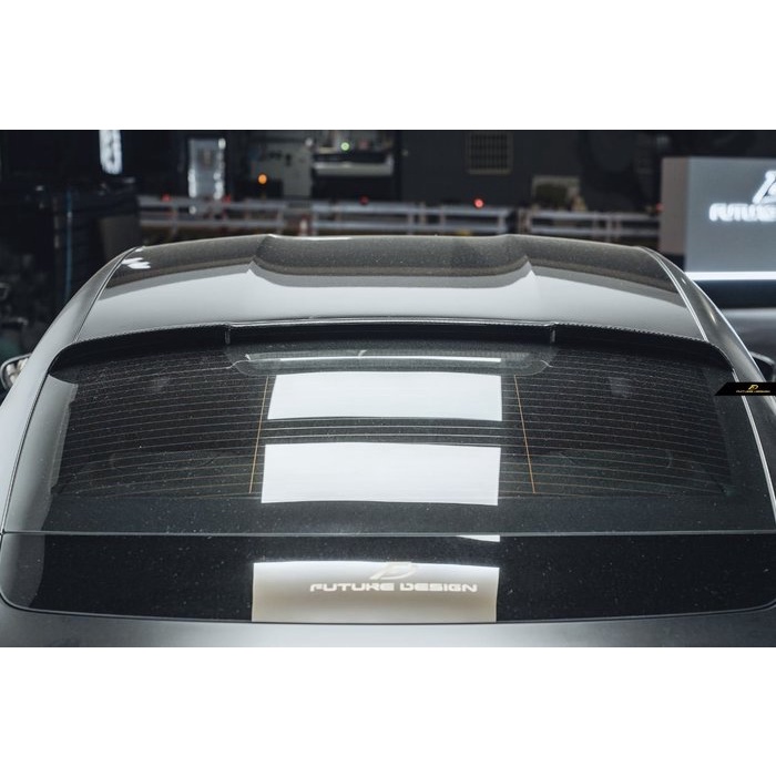 【Future_Design】保時捷 Porsche TAYCAN 全車系適用 FD品牌 卡夢碳纖維 後上遮陽 後窗導流