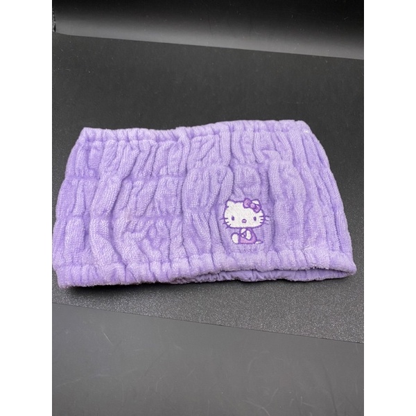 Hello Kitty 薰衣草紫洗臉髮帶（日本製）