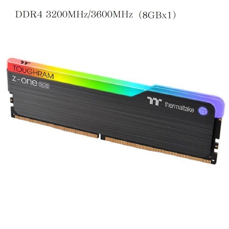 曜越 鋼影 TOUGHRAM Z-ONE RGB 記憶體 DDR4 3200MHz/3600MHz(8GBx1)/黑色