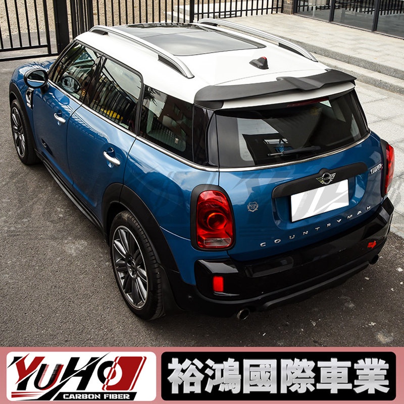 【全台可安裝】適用於BMW寶馬 Mini Cooper COUNTRYMAN F60 乾碳纖维JCW尾翼 頂翼