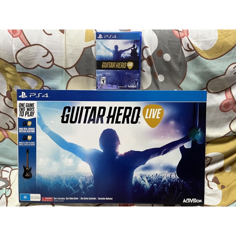 絕版商品 PS4 全新未使用GUITAR HERO LIVE 吉他英雄 現場 周邊+遊戲光碟