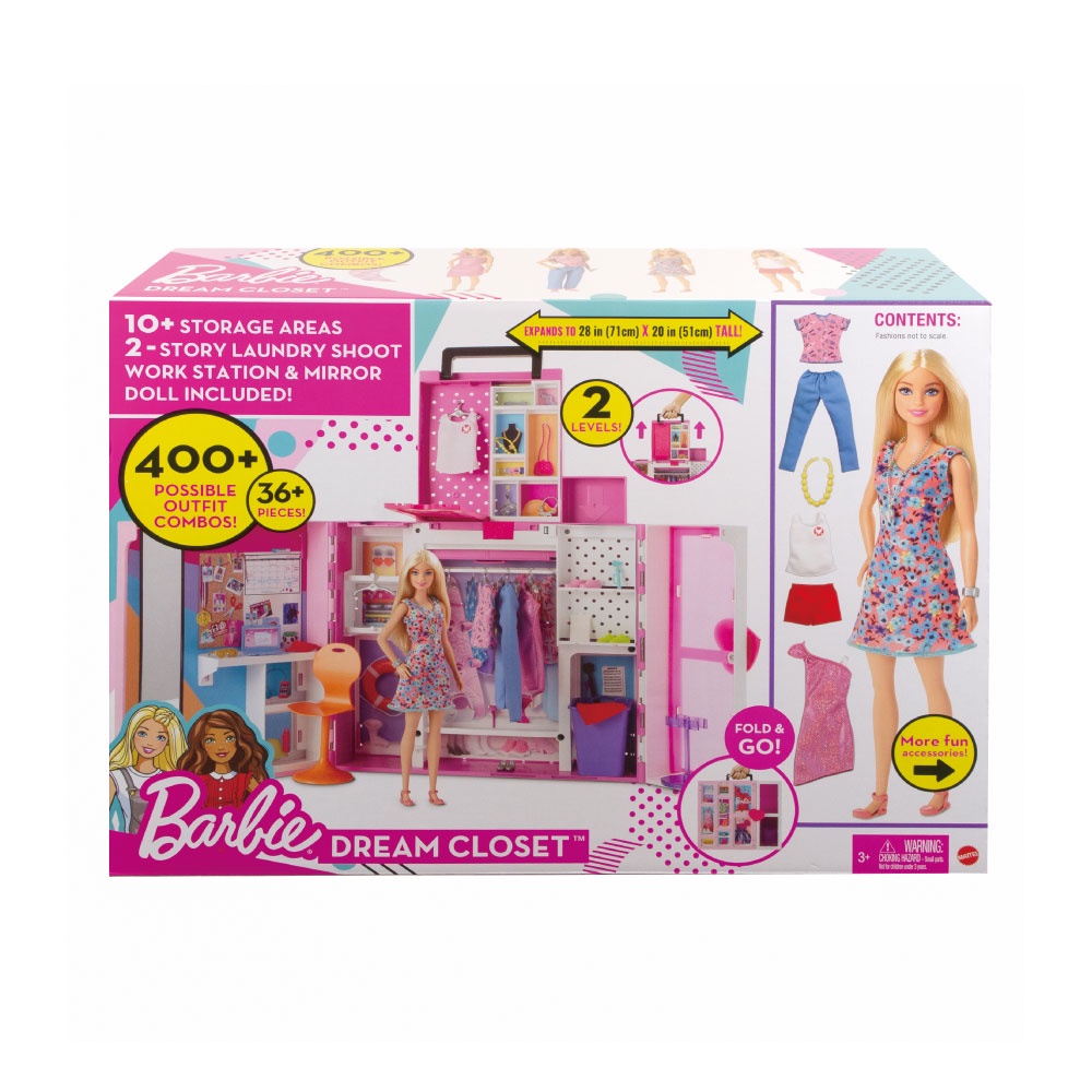 Barbie芭比 夢幻衣櫃組合 ToysRUs玩具反斗城