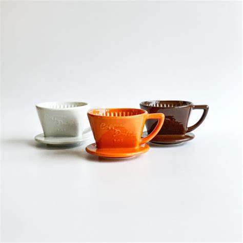 日本製 CAFEC 三洋梯形濾杯 有田燒扇形陶瓷濾杯101 單孔 1-2人/102雙孔2-4人 爍咖啡