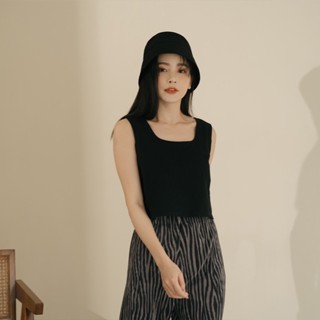 Queenshop素色百搭亞麻背心+Uniqlo米白螺紋上衣～❀二手衣拍賣❀ ～