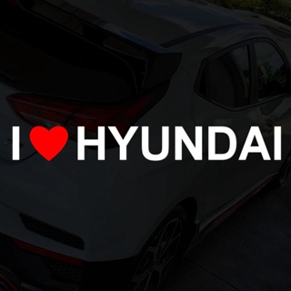 I LOVE HYUNDAI 我愛HYUNDAI 車身貼紙 玻璃貼紙 車窗貼紙 ELANTRA TUCSON VENUE