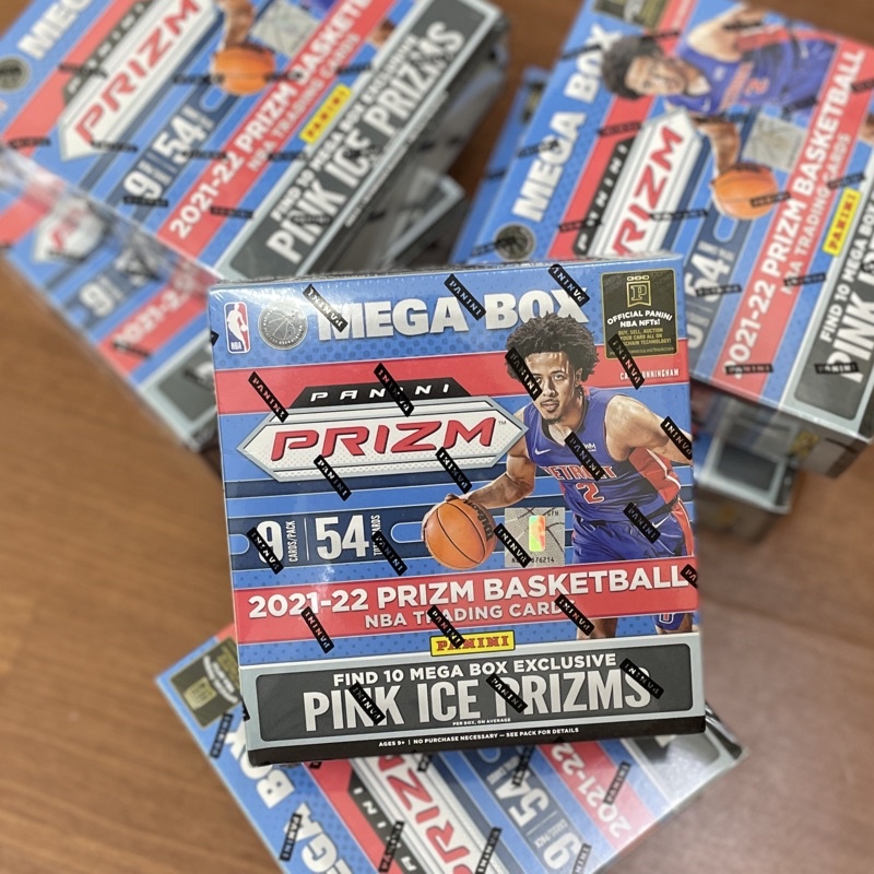 全新現貨 2021-22 Panini Prizm Basketball Mega Box 含粉碎冰10張