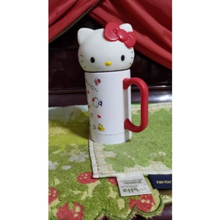 正品 HELLO KITTY 立體大頭杯蓋造型 保溫保冷兩用杯 310ml 750