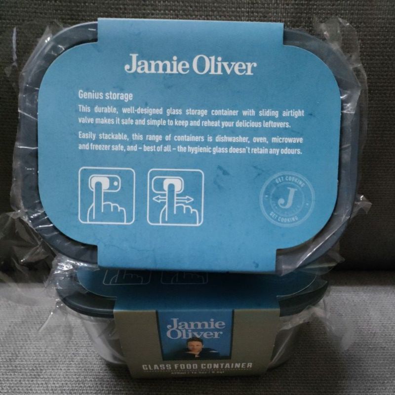 Jamie Oliver 方形耐熱保鮮盒 小型 470ml 保鮮盒