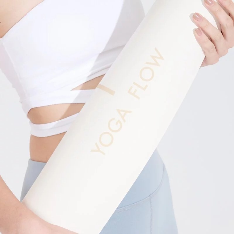 YOGA FLOW 簡單幾何瑜珈墊 - 極光白 White