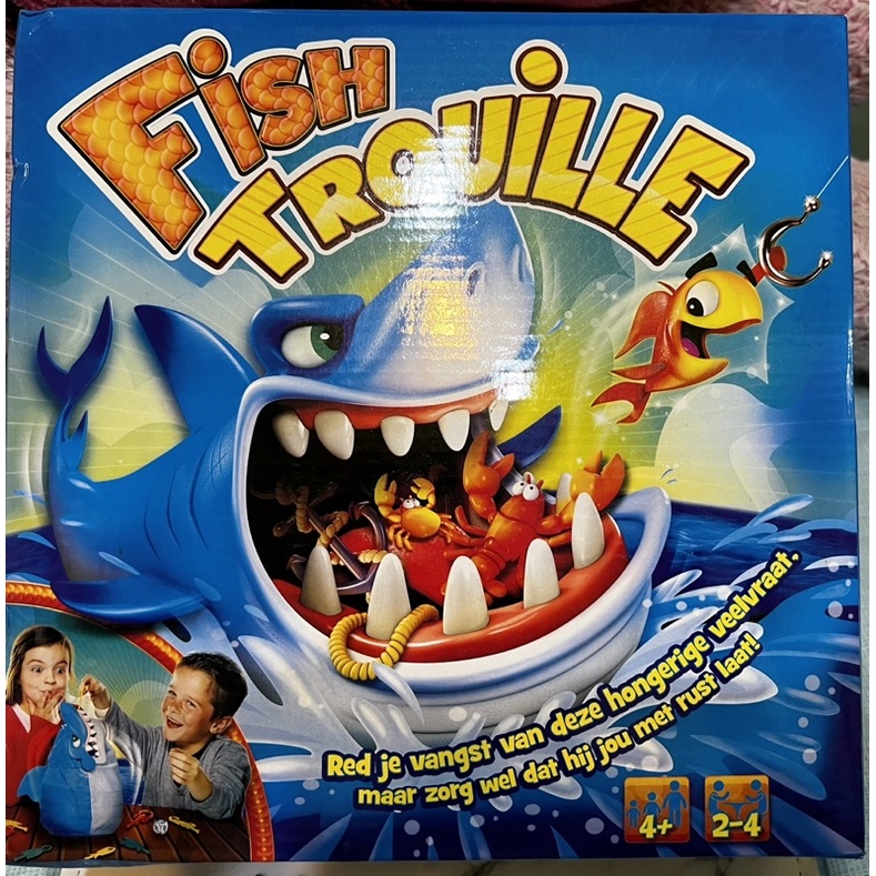 摸魚摸到大白鯊桌遊 益智遊戲 鯊魚桌遊 多人互動遊戲 釣魚 玩具 聚會 咬手大白鯊