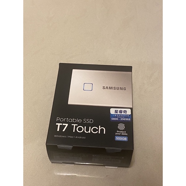 【Samsung】三星 T7 Touch 500GB USB3.2 移動固態硬碟 時尚銀