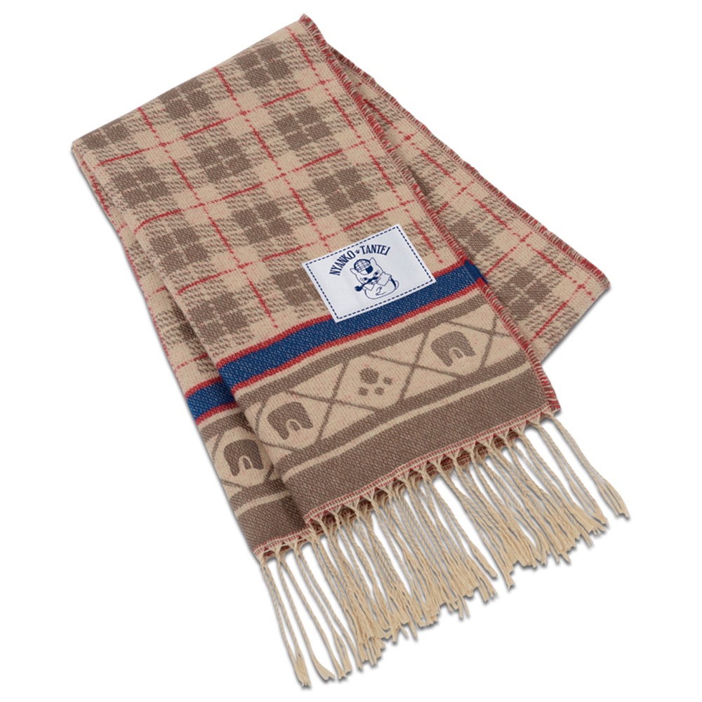 夏目友人帳 日版 一番賞 C賞 貓咪老師偵探紋案 圍巾 夏目貴志 貓咪老師 貓咪老師偵探 全新 日本直送