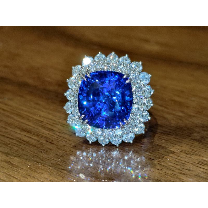 【新竹黃生生】GRS證書 vivid blue 皇家藍 藍寶石 16.7克拉