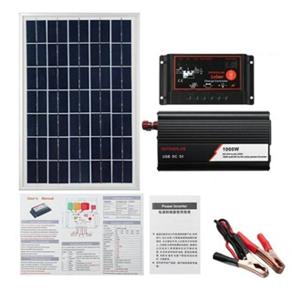 太陽能電池板系統 Olar Panel 電池充電控制器太陽能逆變器套件