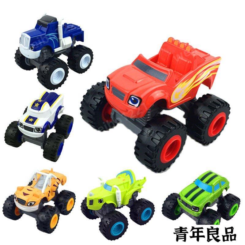旋風戰車隊6款玩具飆速達靈頓火焰車機器怪獸合金塑料滑行玩具車 優品
