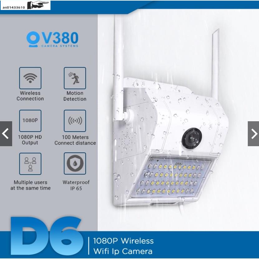 V380 D6 MVR3110S-D6 1080P Wireless WiFi CCTV Camera T Outdoo