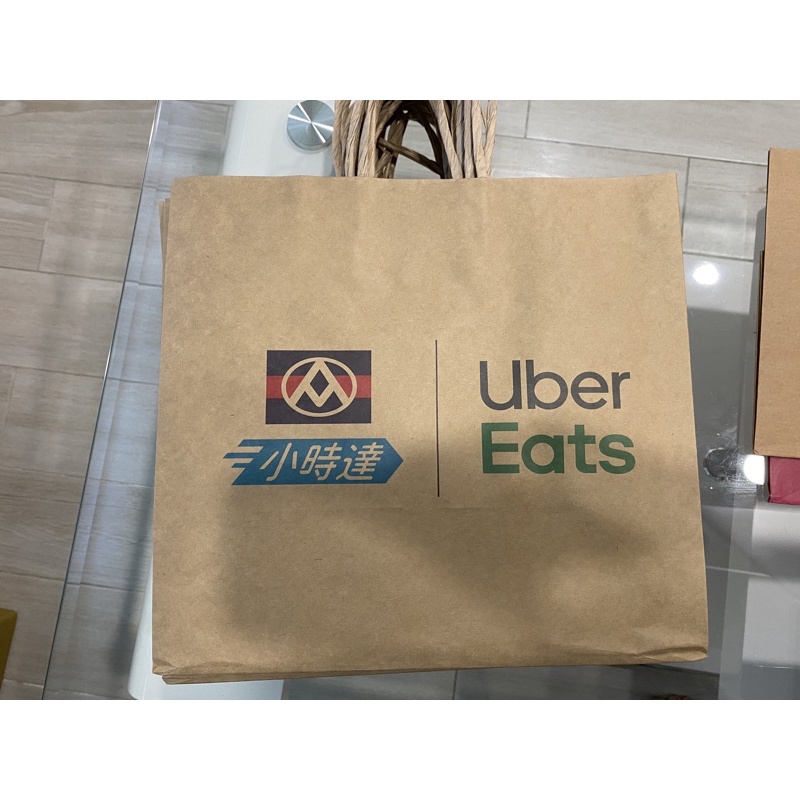 Uber Eats 跟foodpanda外送專用紙袋 店家紙袋 外送紙袋 32*29*18cm（滿20個免運）