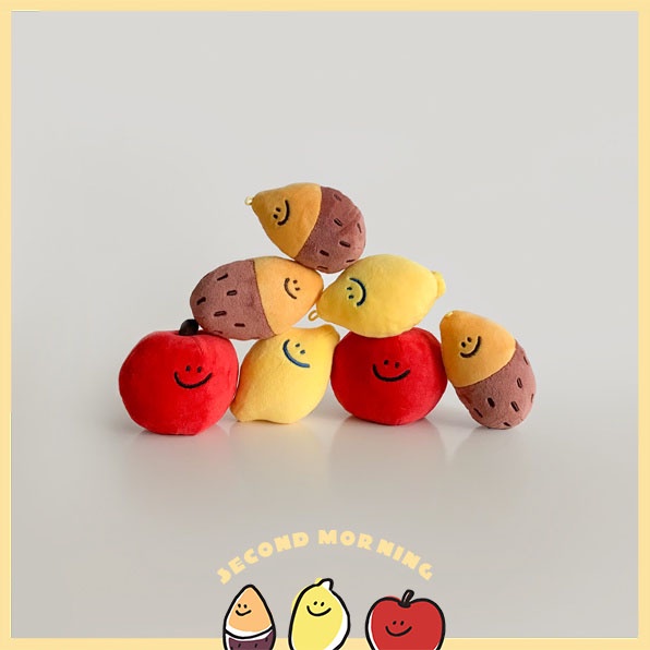 95point✈現貨/預購✈ 韓國 Second Morning  地瓜 檸檬 蘋果 造型 鑰匙圈