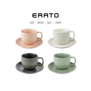 【韓國ERATO】韓式 條絨咖啡杯盤組 條絨咖啡杯 條絨咖啡盤 陶瓷杯盤 陶瓷咖啡杯 陶瓷咖啡盤