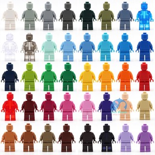 樂魚積木 多彩純色人偶積木 彩虹人迷你公仔 人仔玩具 相容樂高 40516 MOC DIY 創作裝飾禮物