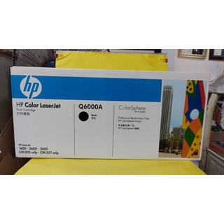 HP原廠 全新 Q6000A 黑色碳粉匣 - 免運