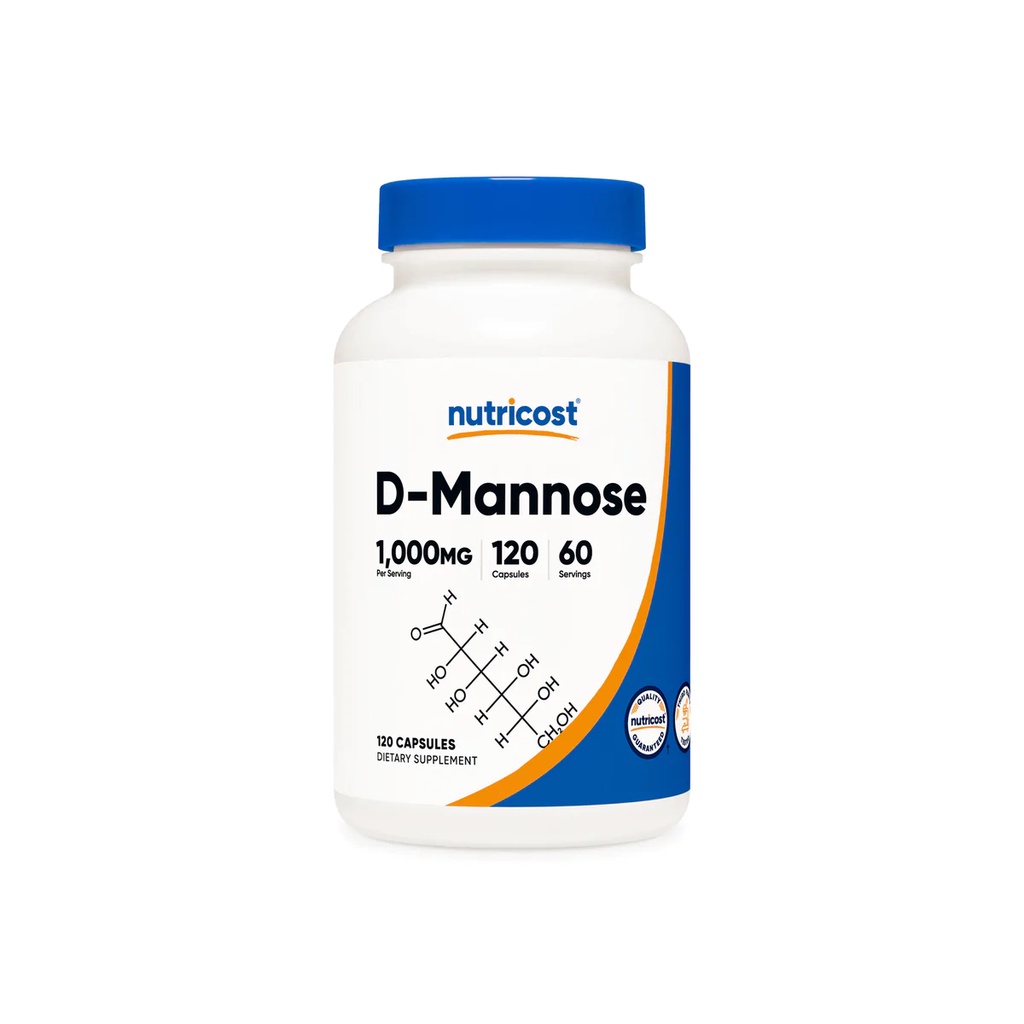 D-Mannose D-甘露糖膠囊（1000毫克，120粒） | 家庭健康守護員 | Nutricost 授權經銷商
