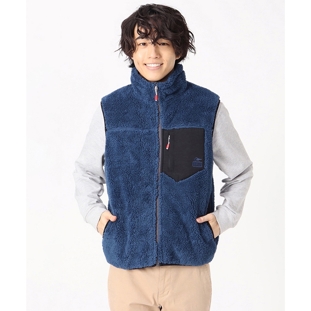 CHUMS Bonding Fleece Vest 刷毛背心 藍色 CH041278A001