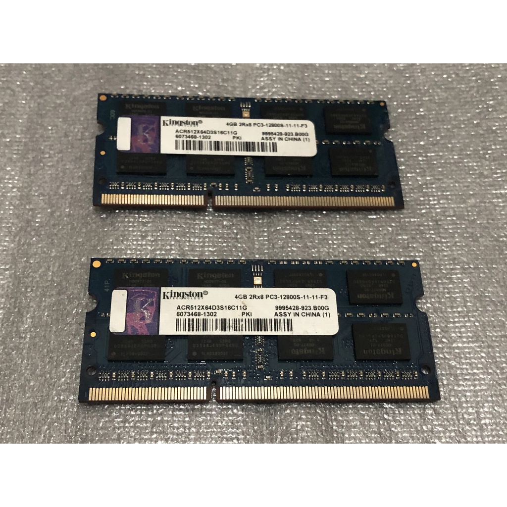 金士頓 DDR3 1600 4G (PC3-12800S） 筆電記憶體