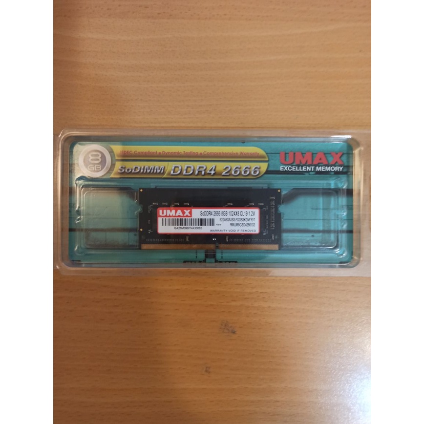 UMAX DDR4 2666 8GB 筆電規格