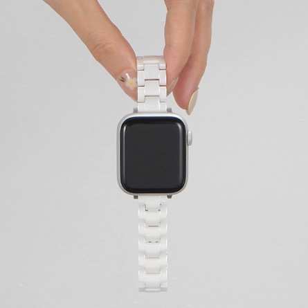 金屬陶瓷 適用 Apple Watch 9 8 7 6 SE 錶帶 女生錶帶 45mm 41mm 金屬錶帶 蘋果手錶錶帶