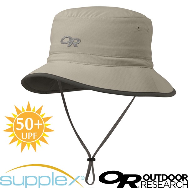 【美國 Outdoor Research】超輕防曬抗UV透氣可調可收折中盤帽子_卡其_243471