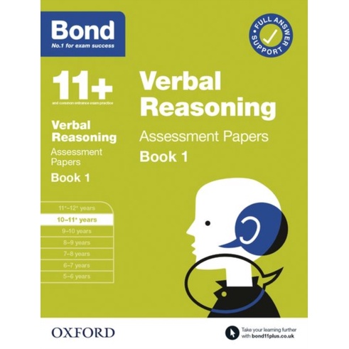 Bond 11+: Bond 11+ Verbal Reasoning Assessment Papers 10-11 years Book 1/【禮筑外文書店】