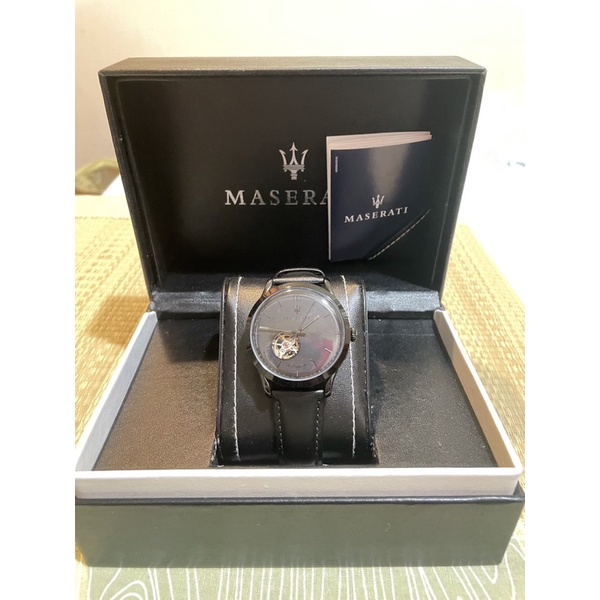 瑪莎拉蒂全球限量版機械錶！MASERATI唯一黑外盒，保證原廠公司貨