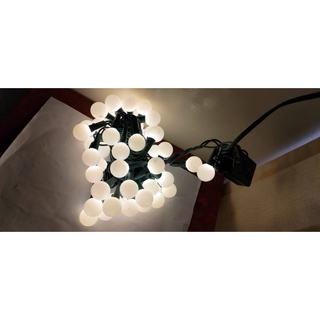 聖誕燈 -LED大圓球跑馬燈 50燈 暖白光 / 彩光 LED燈 IC控制 節慶燈 派對燈 舞會燈 聖誕樹燈 樹燈