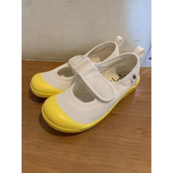 【全新】日本 moonstar 月星 18cm機能鞋 室內鞋 幼稚園 黃色