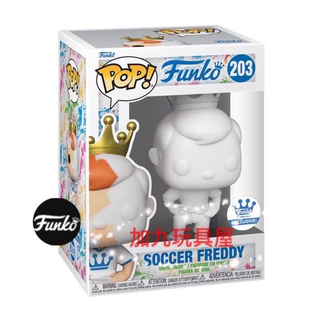 【加九玩具屋】（預購）FS限定貼 美國正版 Funko PoP 佛萊迪 足球佛萊迪 DIY佛萊迪 203