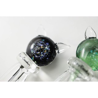 Pierre cardin 皮爾卡登 貓咪水晶玻璃沾水筆+筆擱 - 黑