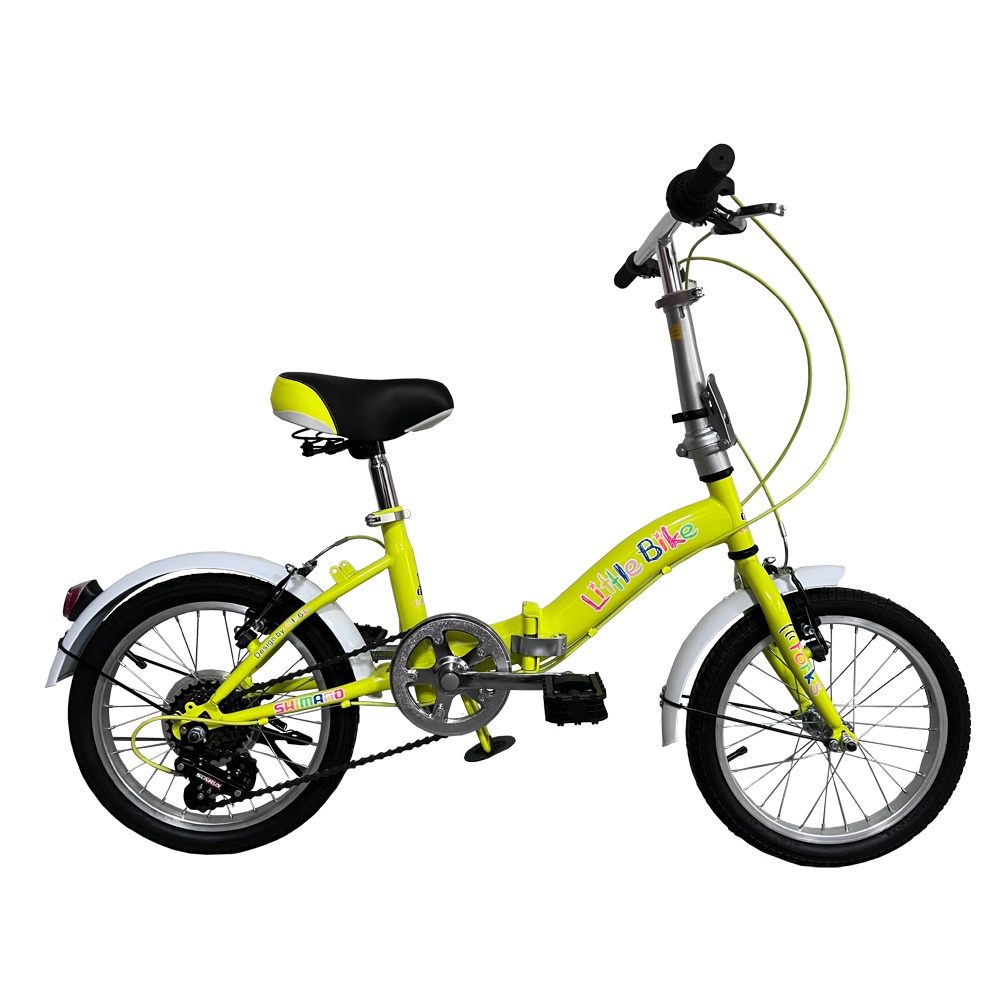 【H&amp;D】Little bike 16吋6速兒童折疊車 | 童車快速收摺 SHIMANO變速 | 免費組裝 車架一年保固