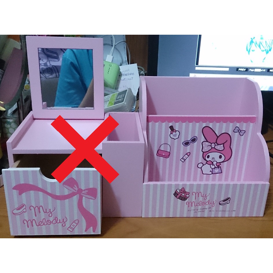 (全新) My Melody 美樂蒂 可愛小置物收納盒 兩款