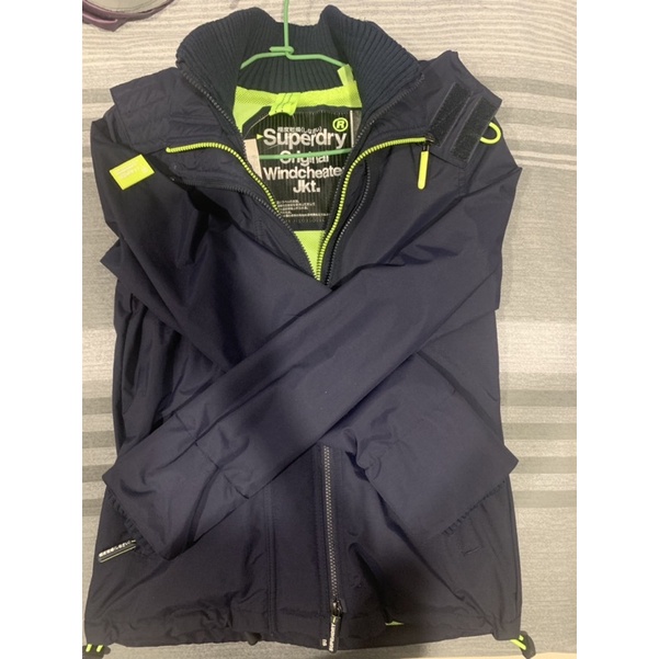 （全新現貨）極度乾燥 網眼 女版 暗袋 網眼 防風衣 外套 superdry 三拉鍊 連帽（size:S)