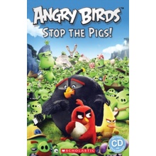 Popcorn ELT Readers Level 2 Angry Birds: Stop the Pigs! (1平裝+1CD)(有聲書)/Nicole Taylor【禮筑外文書店】